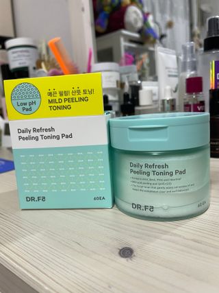 닥터에프파이브 데일리 리프레쉬 필링 토닝 패드 60매 — 5점을 준 리뷰어가 2022년 5월 올린 사용 사진