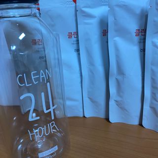 클린24시간 1BOX(5포) + 전용보틀(500ml) — 4.5점을 준 리뷰어가 2022년 12월 올린 사용 사진
