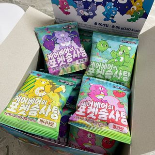 스낵스 포켓솜사탕 4가지맛 🍓딸기🍈멜론🍌바나나🍇포도 (총 20봉) — 5점을 준 리뷰어가 2024년 2월 올린 사용 사진