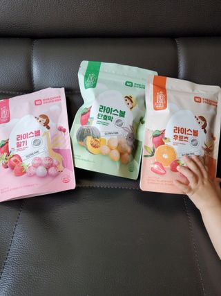 아비삭라이스볼 3종 /딸기,후르츠,단호박 — 5점을 준 리뷰어가 2021년 4월 올린 사용 사진