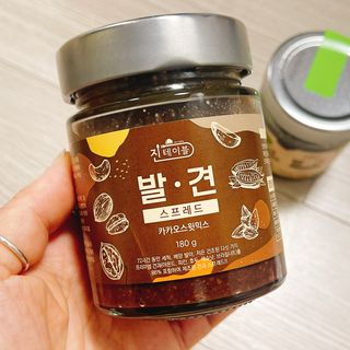 진테이블 발.견 스프레드  오리지널믹스 90g + 카카오스윗믹스 90g 2종 세트 — 4.5점을 준 리뷰어가 2022년 8월 올린 사용 사진