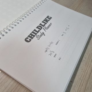 리훈 차일드라이크 초등학생 스터디 플래너 — 5점을 준 리뷰어가 2022년 3월 올린 사용 사진