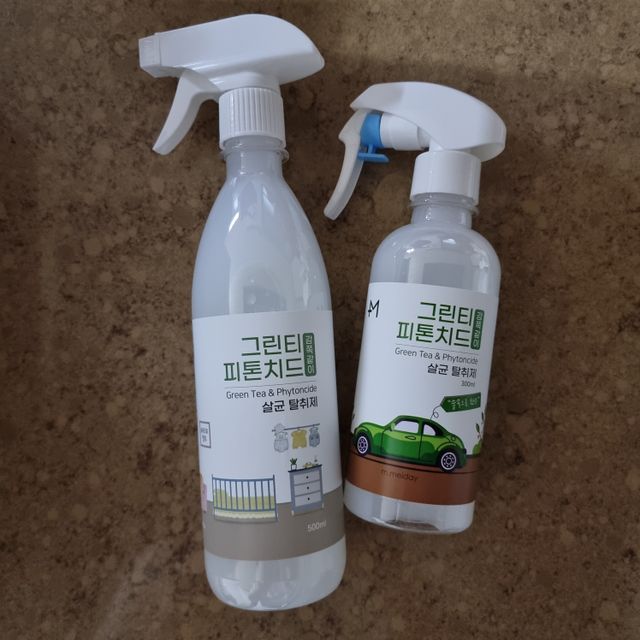 [엠메이데이] 그린티 피톤치드 감쪽같이 500ml + 손소독액 50ml 리뷰 사진