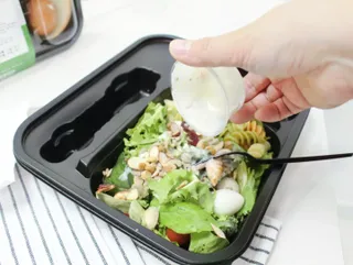 참살이도시락 작심삼일 샐러드도시락 3개 맛보기 새벽배송 또는 택배배송 — 5점을 준 리뷰어가 2021년 8월 올린 사용 사진