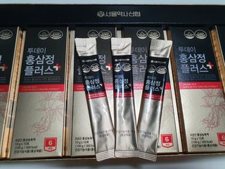 서울약사신협_투데이홍삼정플러스스틱_10g x 60포 — 5점을 준 리뷰어가 2021년 7월 올린 사용 사진
