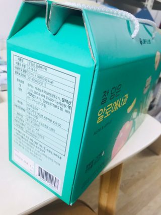 서울약사신협 잘 담은 알로애사과_70ml x 30포 — 5점을 준 리뷰어가 2021년 9월 올린 사용 사진