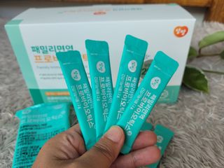 앙팡 패밀리면역 프로바이오틱스 2g x 100포 — 5점을 준 리뷰어가 2022년 10월 올린 사용 사진