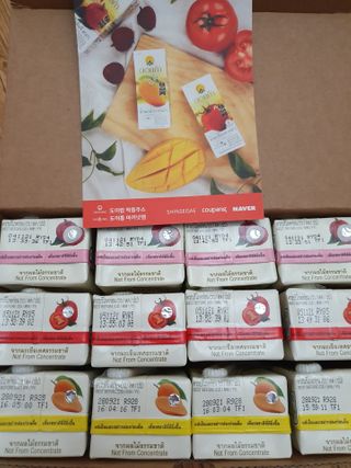 도이캄 착즙 완숙 토마토 200ml 12팩 무설탕 태국왕실 기내식주스 — 5점을 준 리뷰어가 2021년 2월 올린 사용 사진