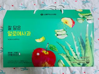 서울약사신협 잘 담은 알로애사과_70ml x 30포 — 4.5점을 준 리뷰어가 2021년 10월 올린 사용 사진
