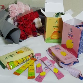비타앤C 레몬맛, 망고맛 — 5점을 준 리뷰어가 2021년 4월 올린 사용 사진