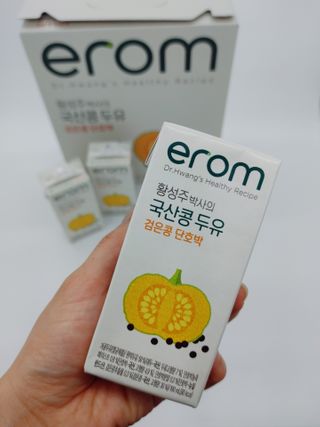 이롬 황성주 박사의 국산콩 두유 검은콩 단호박 — 4점을 준 리뷰어가 2021년 2월 올린 사용 사진