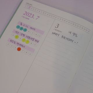 리훈 다이어리 2023년 이야기 펜 스티커 세트 그란데 6개월 하반기 — 5점을 준 리뷰어가 2023년 6월 올린 사용 사진