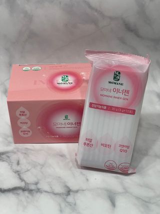 [모마네] 이너뷰티 히알루론산 비오틴 코큐텐 저분자피쉬콜라겐 - 3 g 30포 ★석류맛 — 4.5점을 준 리뷰어가 2021년 12월 올린 사용 사진