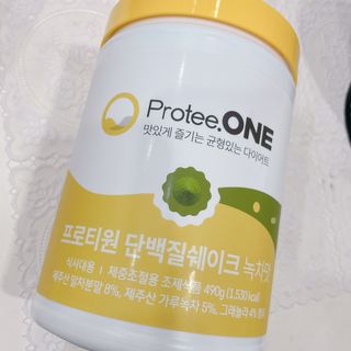 프로티원 단백질쉐이크 녹차맛 2주분 1통+보틀 — 5점을 준 리뷰어가 2021년 4월 올린 사용 사진