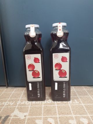 [바이윙클] 페르시아 유기농 석류 착즙주스 750ml 2병 + 선물박스 세트 — 5점을 준 리뷰어가 2022년 3월 올린 사용 사진