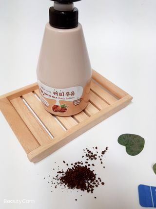 [과일나라] 피부가 마시는 커피우유 바디클렌저&바디로션 — 4점을 준 리뷰어가 2022년 3월 올린 사용 사진