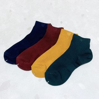 [사이즈가 있는 양말 필로이] 남/여 골지 발목 양말 4족 세트 남【S, M, L, XL】여【S, M, L】_컬러 랜덤 — 4.5점을 준 리뷰어가 2022년 6월 올린 사용 사진