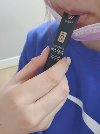 [푸름웰니스] 프리미엄 6년근 홍삼스틱 3mg x 100포 — 5점을 준 리뷰어가 2022년 4월 올린 사용 사진