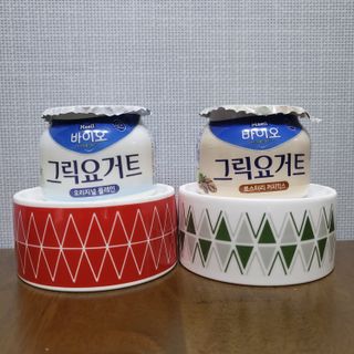 매일바이오 그릭요거트 오리지널 플레인 4개, 로스터리 커피믹스 4개 — 4점을 준 리뷰어가 2021년 12월 올린 사용 사진