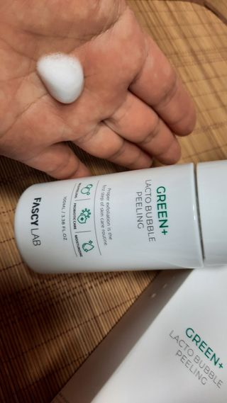 파시랩 그린 플러스 락토 버블 필링 — 5점을 준 리뷰어가 2021년 6월 올린 사용 사진