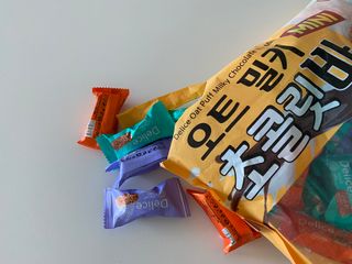 델리스 오트 밀키 초콜릿 바 — 5점을 준 리뷰어가 2022년 5월 올린 사용 사진