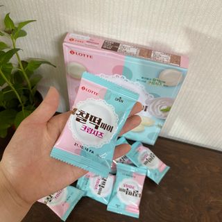 롯데제과 찰떡파이 크림치즈 — 3.5점을 준 리뷰어가 2021년 6월 올린 사용 사진