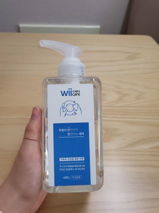 위케어 천연 주방세세, 에어프라이어세제, 다목적세정제, 발포텀블러세정제 — 5점을 준 리뷰어가 2021년 2월 올린 사용 사진