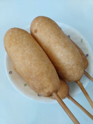 오마뎅 한우핫도그 — 4점을 준 리뷰어가 2021년 5월 올린 사용 사진