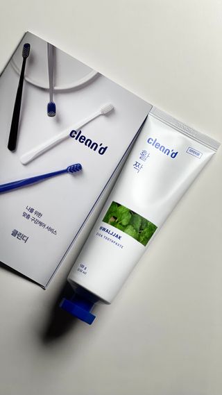 주식회사 클린디 [클린디]🌿민트향으로 상쾌하게, 단짝가글 + 맞춤 칫솔 + 치약 세트🦷 — 5점을 준 리뷰어가 2022년 1월 올린 사용 사진