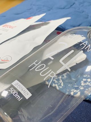 클린24시간 1BOX(5포) + 전용보틀(500ml) — 4점을 준 리뷰어가 2022년 8월 올린 사용 사진