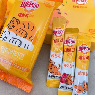 광동생활건강 [광동] 비타 500 데일리 스틱 VB, VC를 함유한 멀티비타민 30포+30포 — 5점을 준 리뷰어가 2022년 7월 올린 사용 사진
