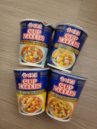 NISSIN 닛신 컵누들  4종 - 씨푸드오리지날, 씨푸드 스파이시, 씨푸드 커리, 씨푸드 XO소스 — 5점을 준 리뷰어가 2021년 12월 올린 사용 사진