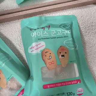 해뜨온 껍질없는 한입아이스 군고구마 120g x 4개 — 5점을 준 리뷰어가 2021년 9월 올린 사용 사진