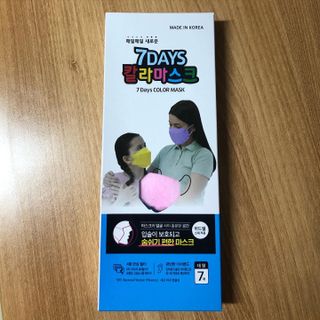건강누리인터내셔날 (마스크 특집) 7DAYS 컬러마스크 (컬러7매)+ KMC 프리미엄 덴탈마스크(50매) — 5점을 준 리뷰어가 2022년 7월 올린 사용 사진