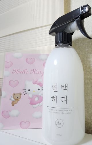 편백하라 피톤치드 편백수 탈취제 500ML — 5점을 준 리뷰어가 2022년 11월 올린 사용 사진