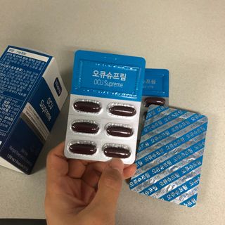 뉴트리션팩토리 비타프렙 오큐슈프림 루테인 오메가3 1050mg — 5점을 준 리뷰어가 2021년 8월 올린 사용 사진
