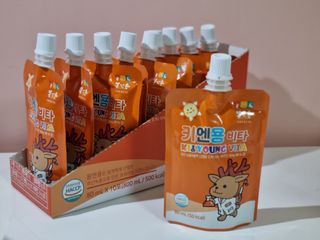 [몸엔용] 아이가 먹는 달콤 국산녹용 키엔용 비타  80ml x 10포 — 5점을 준 리뷰어가 2021년 7월 올린 사용 사진