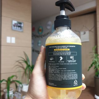 [바디홈즈] 골드 마유 샴푸 — 5점을 준 리뷰어가 2021년 2월 올린 사용 사진