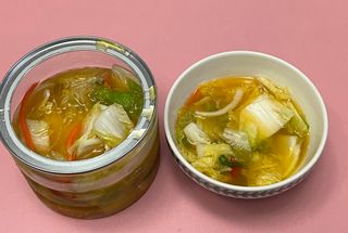 셰프애찬 단호박 백김치 1kg — 5점을 준 리뷰어가 2022년 10월 올린 사용 사진