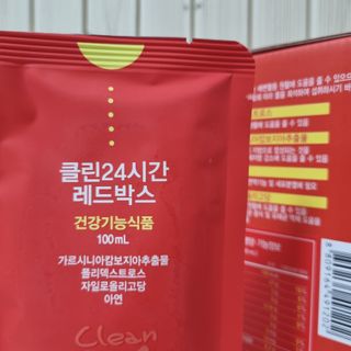클린24시간 레드박스 1BOX(5포) + 전용보틀(500ml) — 5점을 준 리뷰어가 2024년 1월 올린 사용 사진