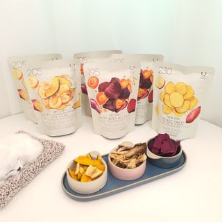 딜라이트 프로젝트 원물칩 5종 9ea(고구마칩, 자색고마칩, 느타리버섯칩, 비트 믹스칩, 단호박 믹스칩) — 5점을 준 리뷰어가 2022년 4월 올린 사용 사진