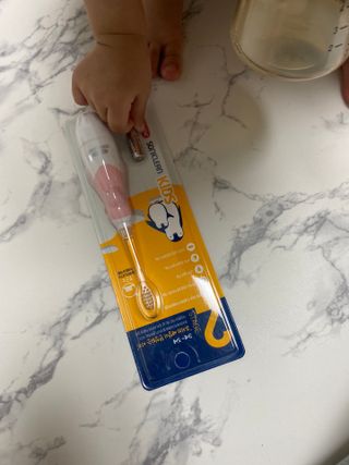 [오라덴스] 99.9 항균 칫솔모_키즈 진동칫솔 2,3단계 중 택 1 — 5점을 준 리뷰어가 2021년 7월 올린 사용 사진
