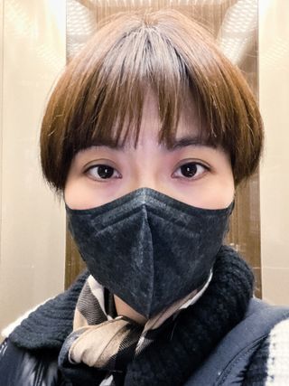 [케이퓨리] 케이퓨리 항균 구리마스크 15매 (대형/중형/키즈) — 4.5점을 준 리뷰어가 2022년 12월 올린 사용 사진