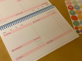 리훈 차일드라이크 초등학생 스터디 플래너 — 5점을 준 리뷰어가 2021년 10월 올린 사용 사진