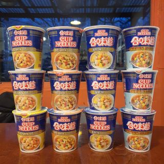 NISSIN 닛신 컵누들  4종 - 씨푸드오리지날, 씨푸드 스파이시, 씨푸드 커리, 씨푸드 XO소스 — 4점을 준 리뷰어가 2022년 12월 올린 사용 사진