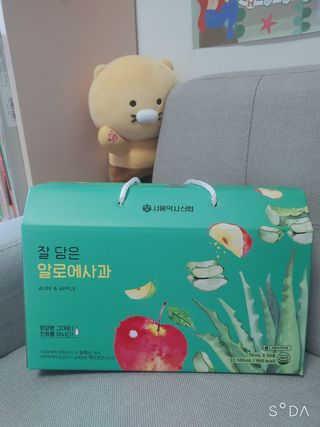 서울약사신협 잘 담은 알로애사과_70ml x 30포 — 5점을 준 리뷰어가 2021년 9월 올린 사용 사진