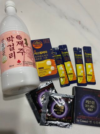 [LIVE] 키스립 바이오 회사에서 만든 숙취해소제 키스립 코드레드 & 뉴키스립비타 set — 5점을 준 리뷰어가 2022년 4월 올린 사용 사진