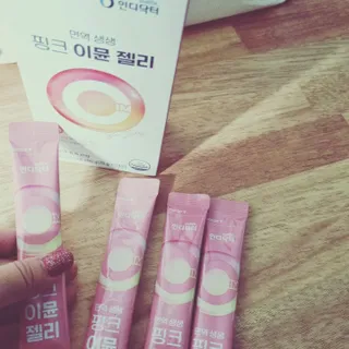 [인디닥터] 면역 생생 핑크 이뮨 젤리 — 5점을 준 리뷰어가 2022년 6월 올린 사용 사진