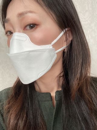 포그프리 김서림방지 마스크 KF94 10매 — 5점을 준 리뷰어가 2022년 1월 올린 사용 사진