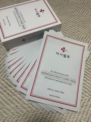 닥터마시멜로 마블러스 멀티 클리닉 마스크 — 5점을 준 리뷰어가 2021년 2월 올린 사용 사진